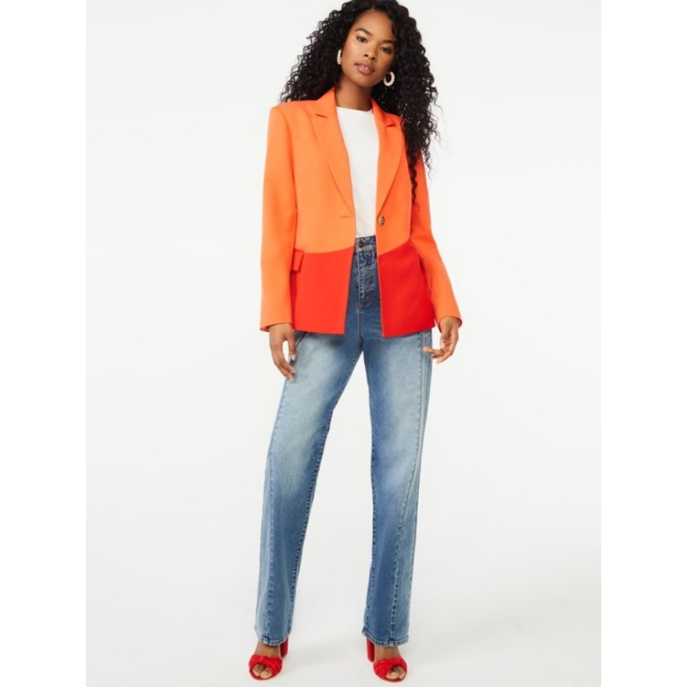 Scoop Colorblock Blazer SZ XL